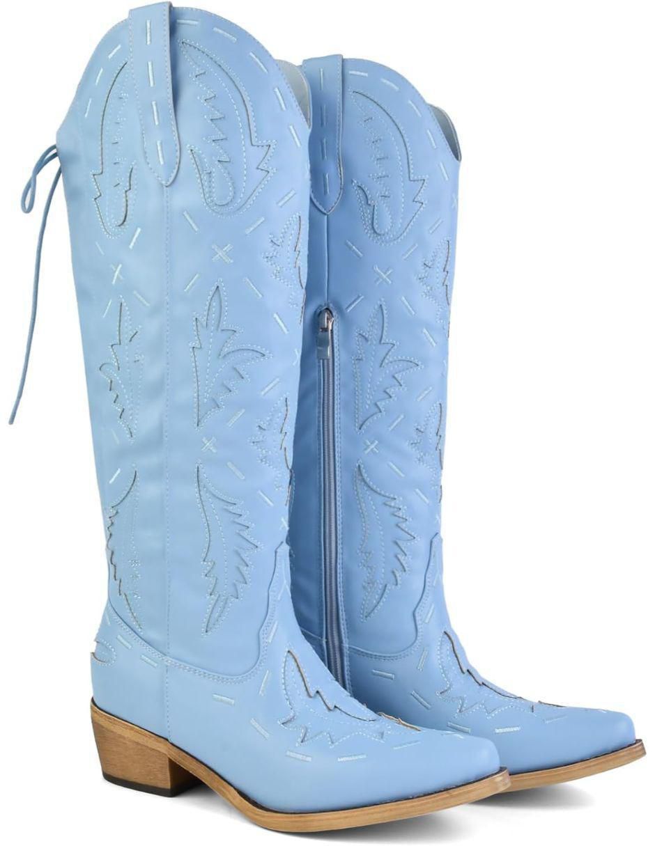 Bota cowboy abajo de la rodilla Gwin para mujer