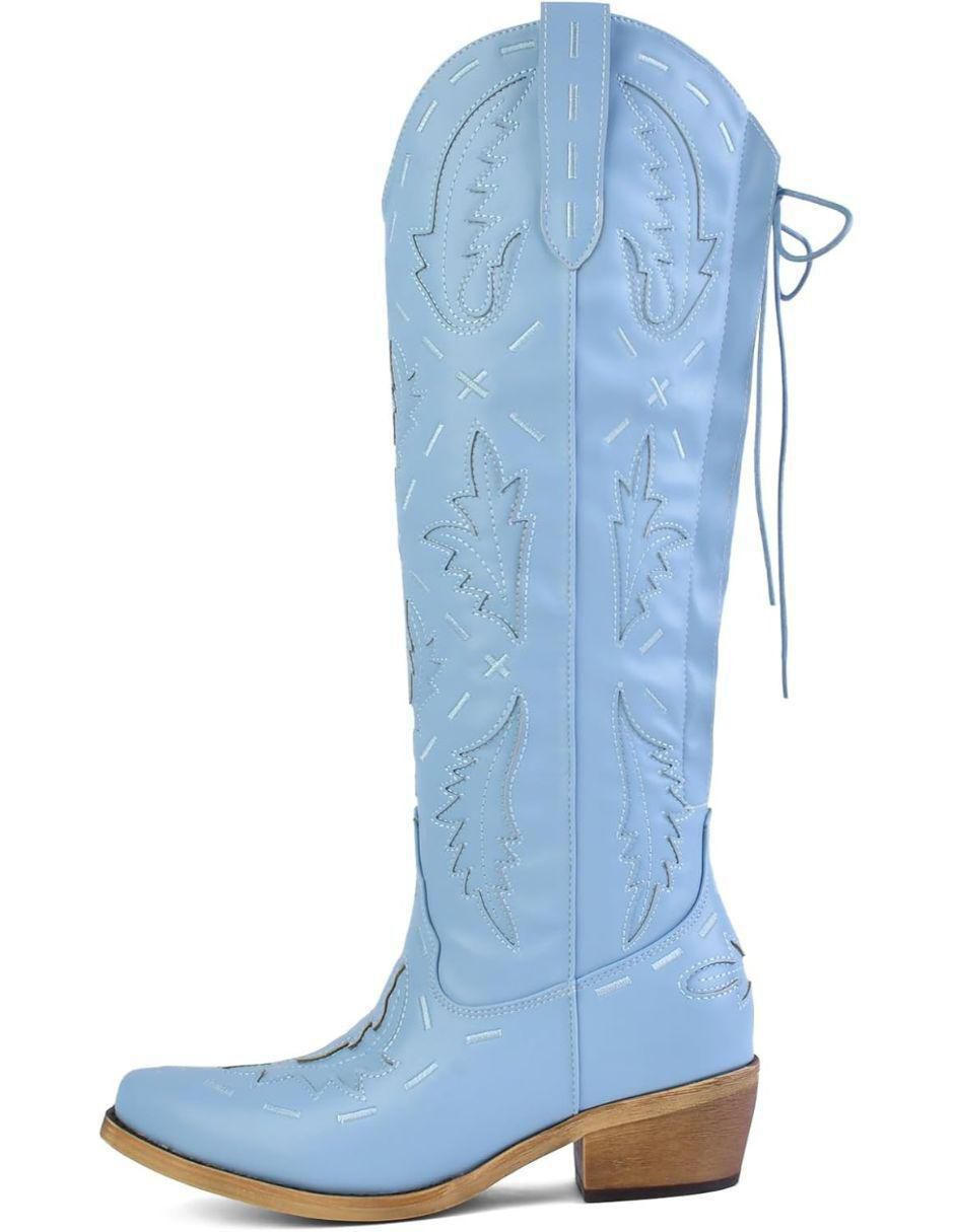 Bota cowboy abajo de la rodilla Gwin para mujer