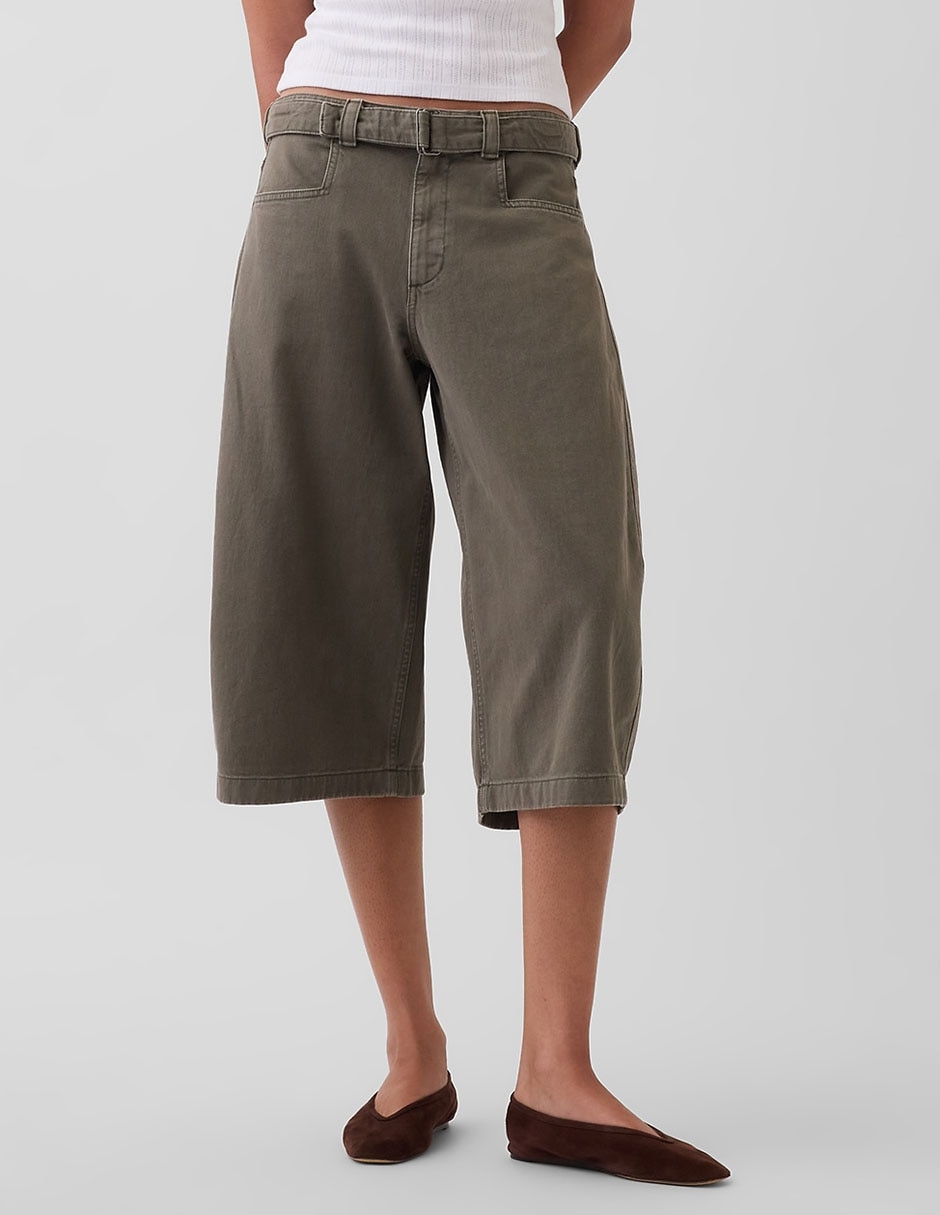 Pantalón capri amplio para mujer 1