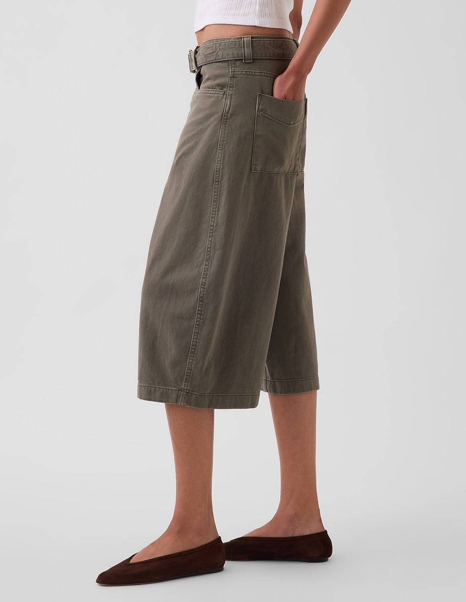 Pantalón capri amplio para mujer 3