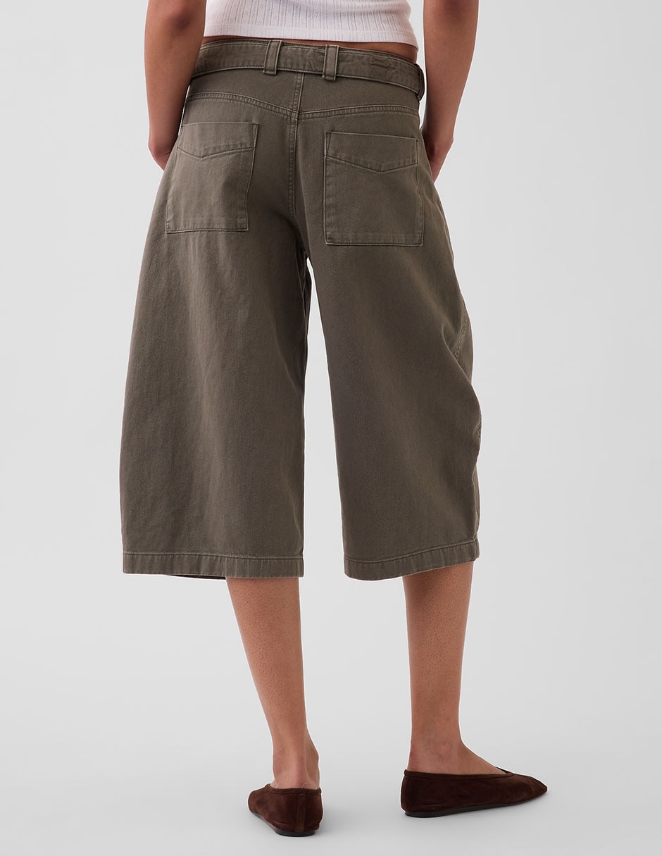 Pantalón capri amplio para mujer 4