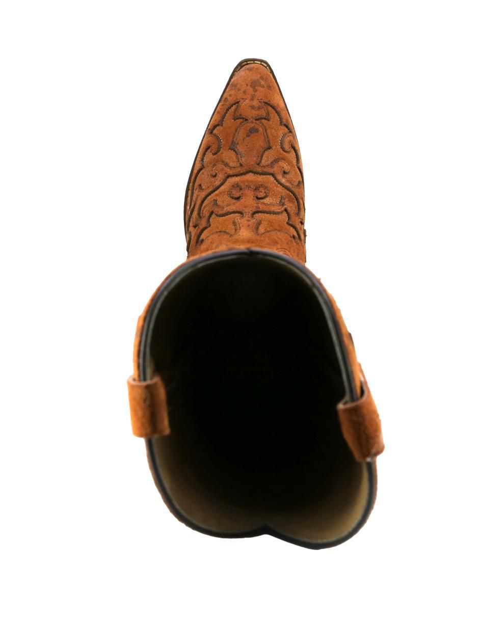 Bota cowboy abajo de la rodilla Texaban Western de piel para mujer