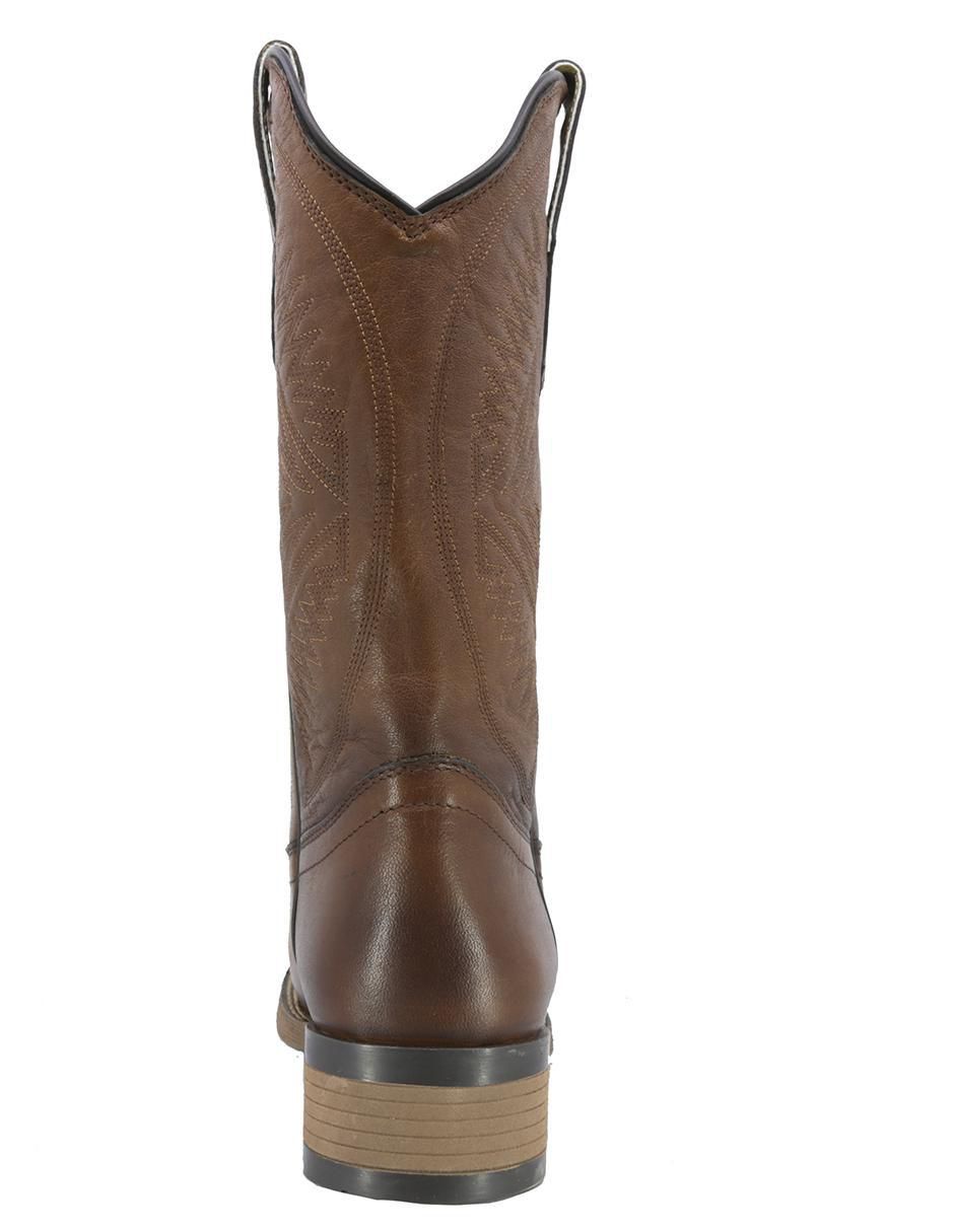 Bota cowboy abajo de la rodilla texaban western de piel para mujer