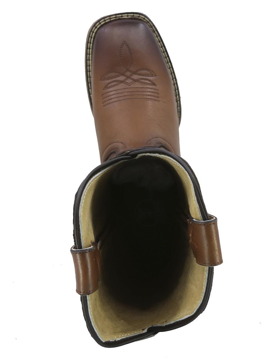 Bota cowboy abajo de la rodilla texaban western de piel para mujer