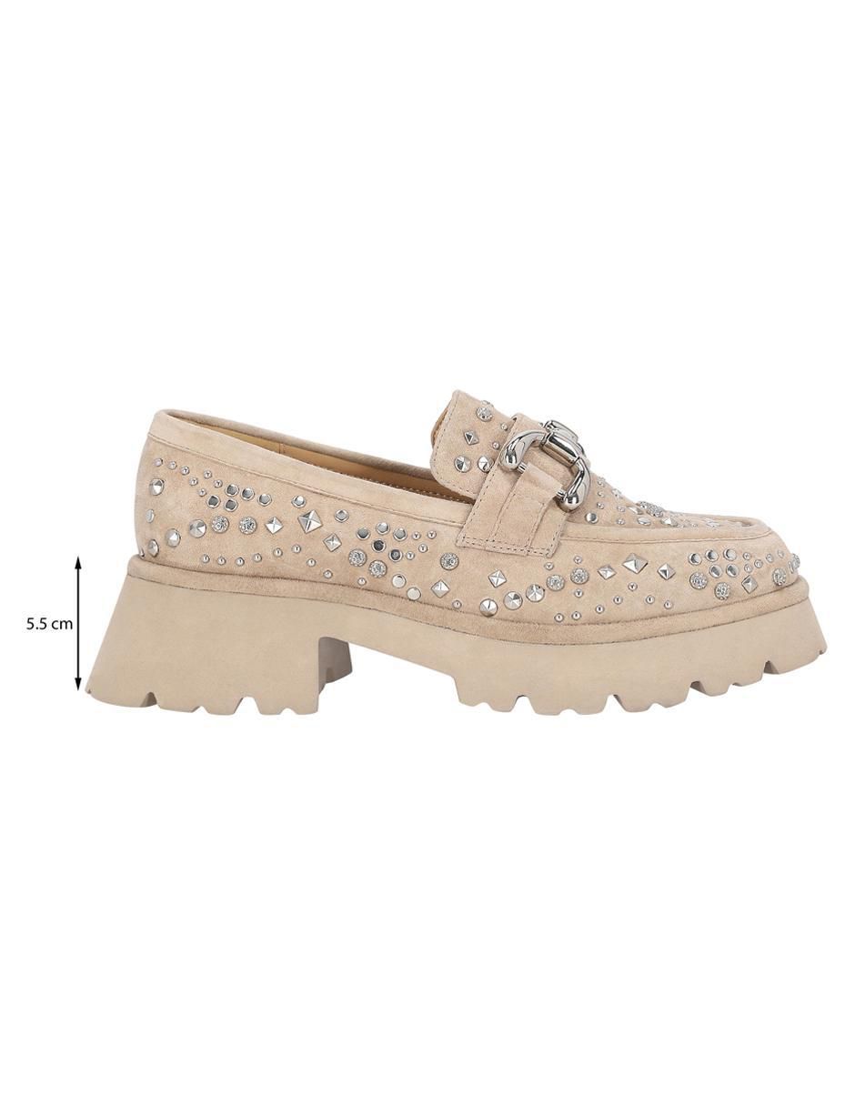 Mocasín Alma en Pena de gamuza para mujer