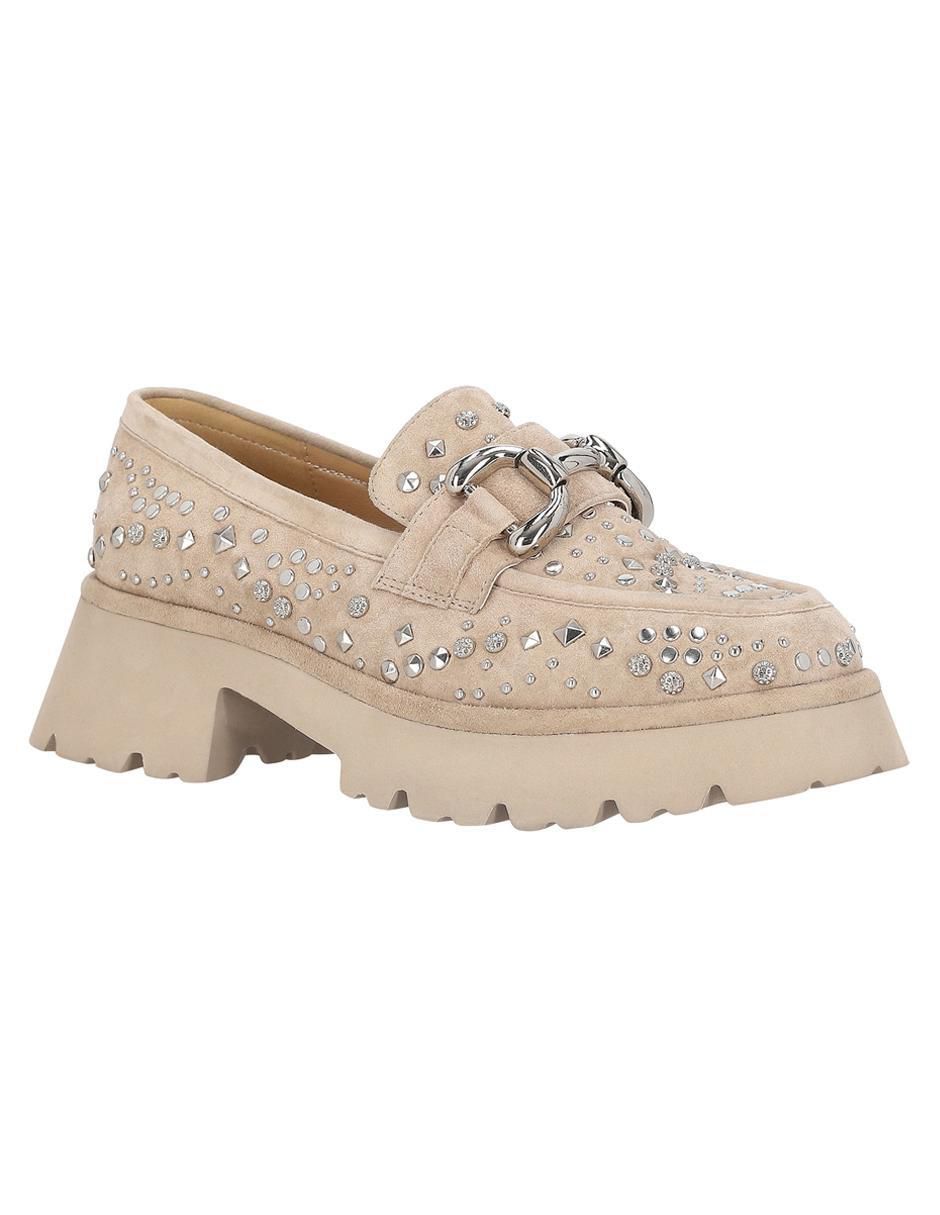 Mocasín Alma en Pena de gamuza para mujer