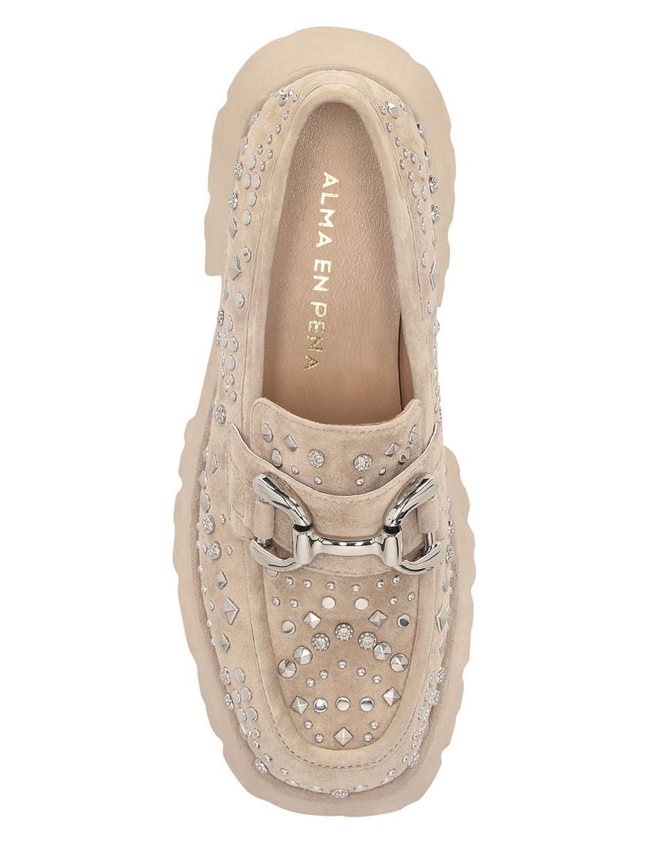 Mocasín Alma en Pena de gamuza para mujer
