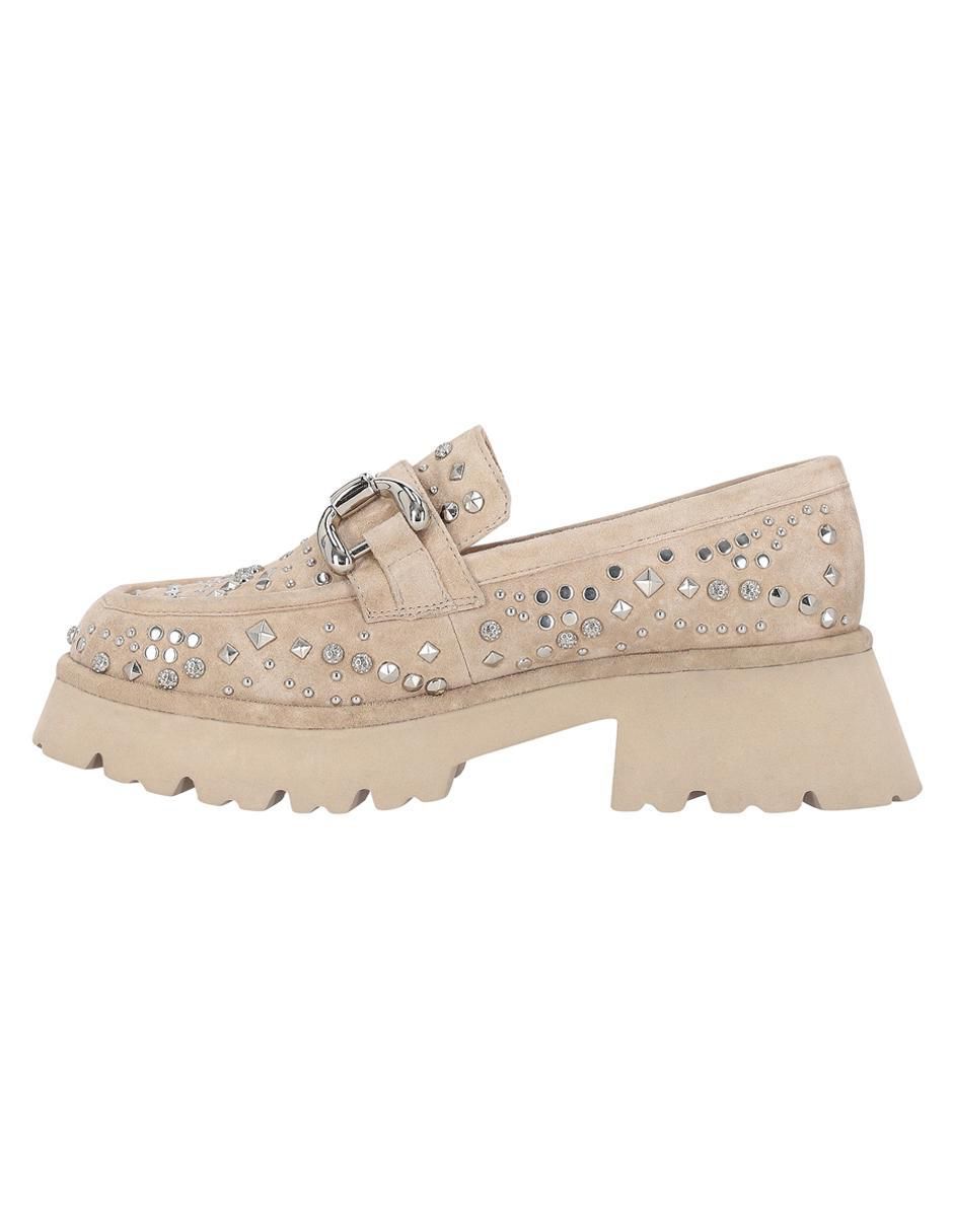 Mocasín Alma en Pena de gamuza para mujer