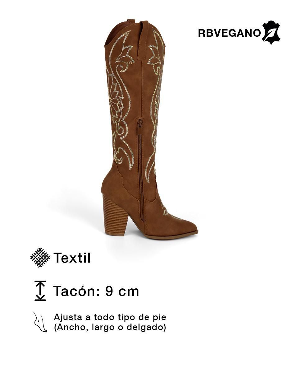 Bota cowboy abajo de la rodilla Rbcollection para mujer