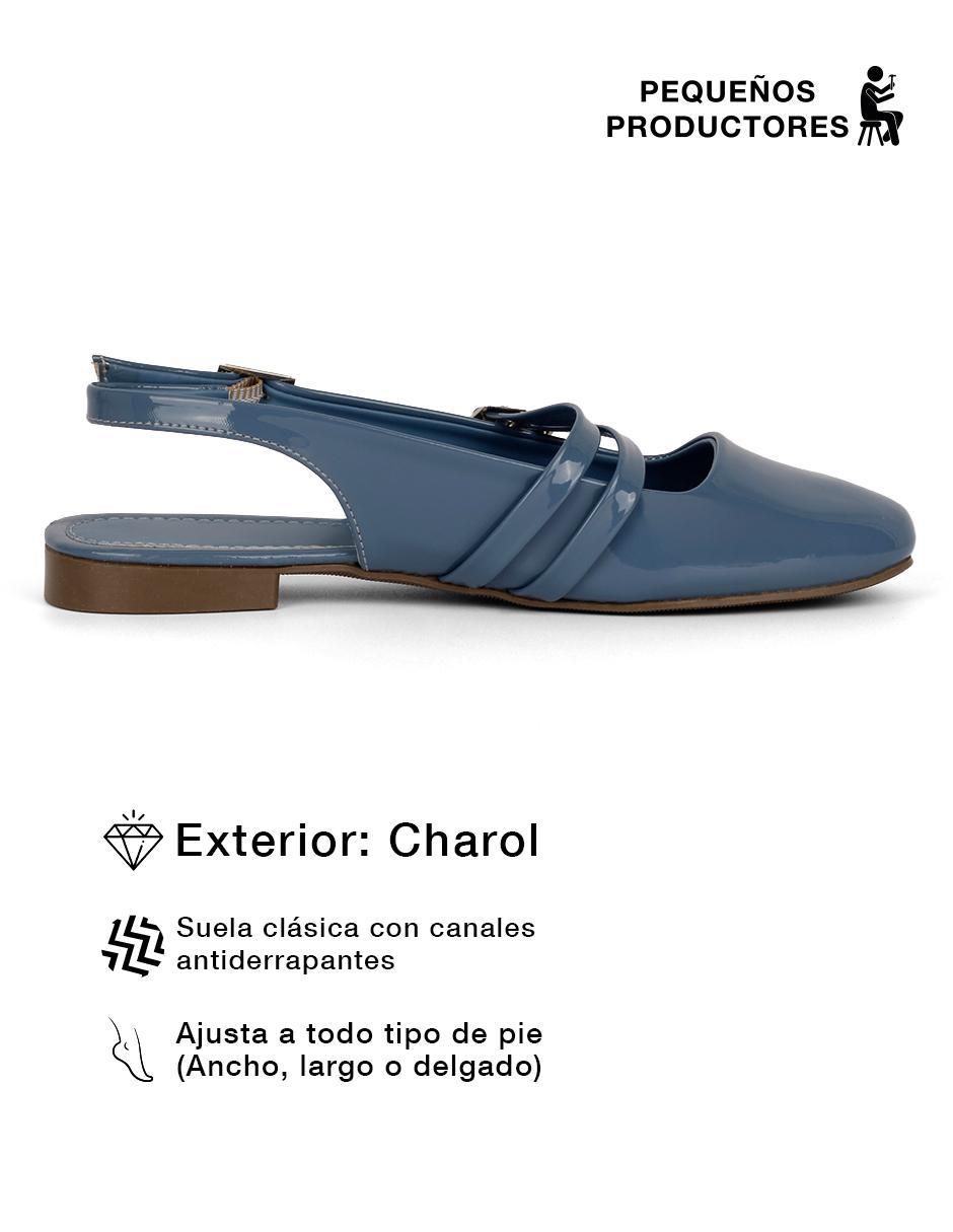 Zueco Rbcollection de charol para mujer