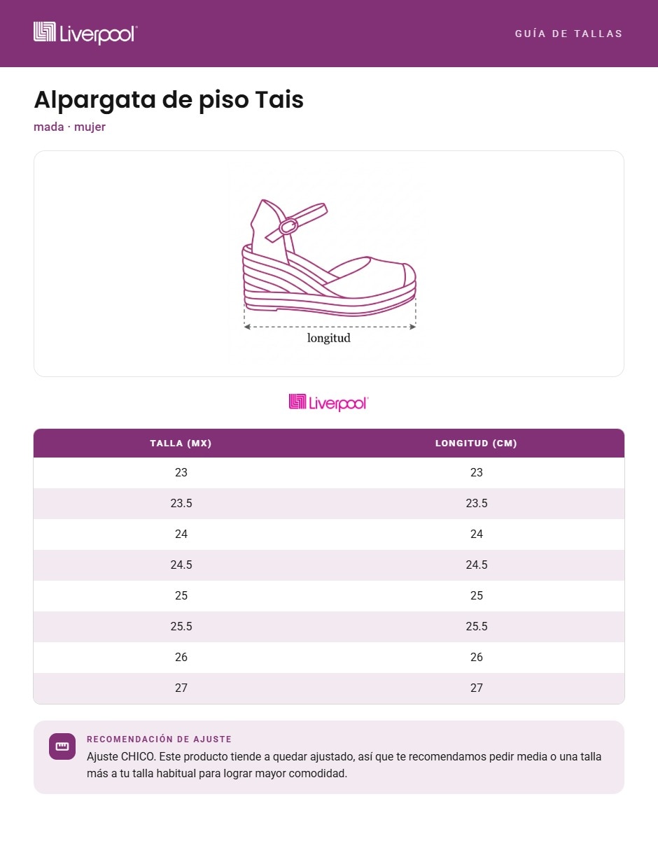 Alpargata para mujer