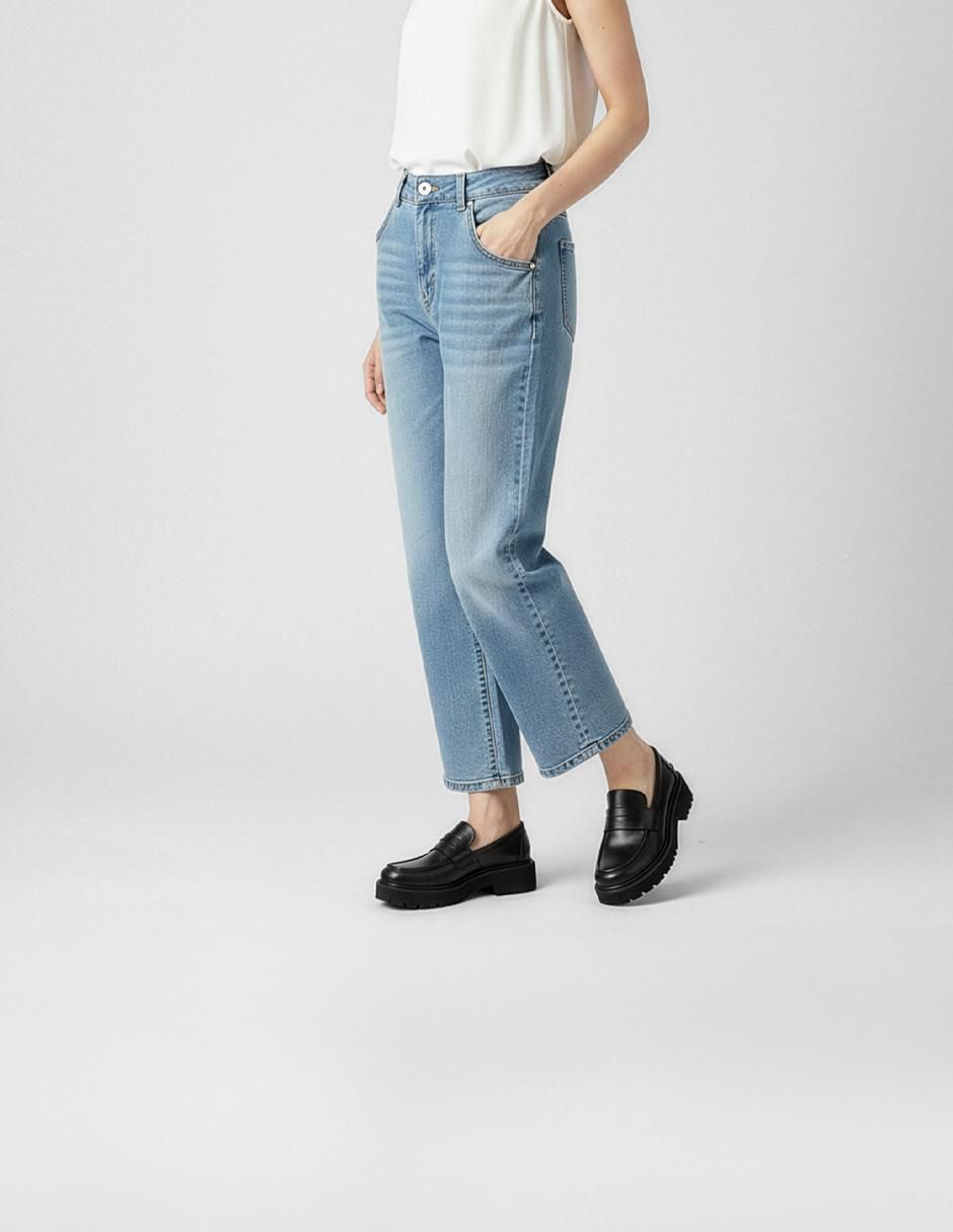 Mocasín RBcollection de piel para mujer