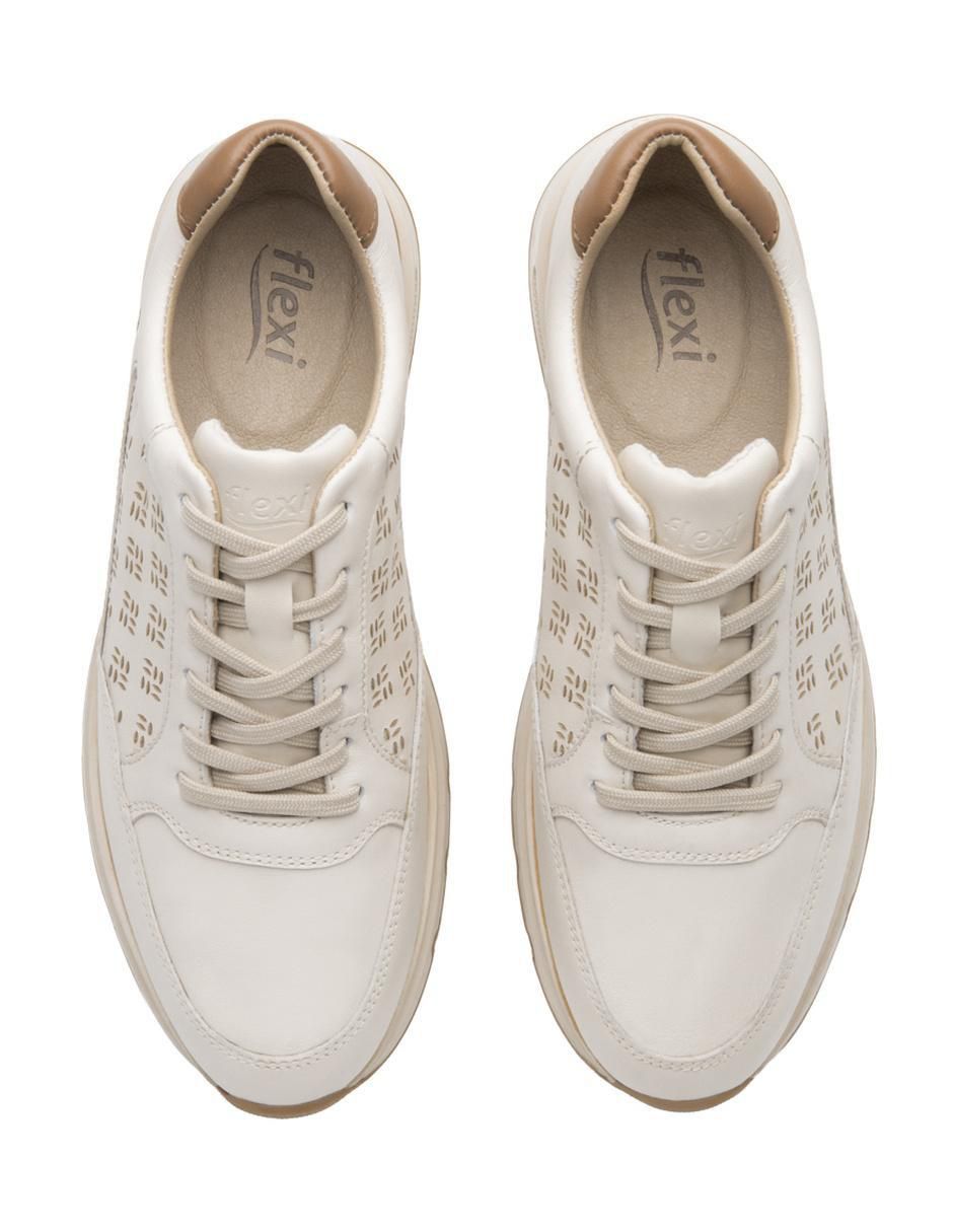 Mocasín Flexi de piel para mujer