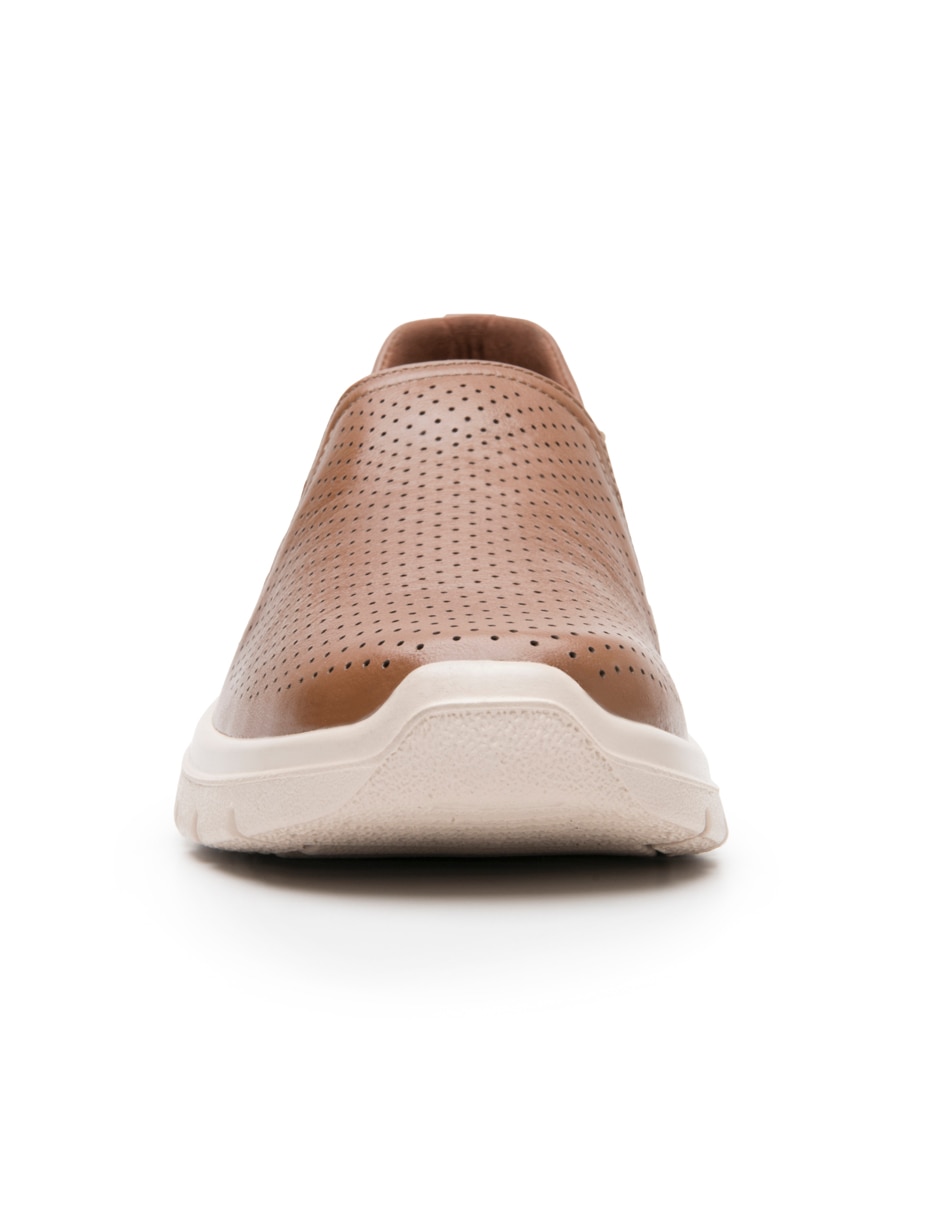 Mocasín casual "de" piel "para mujer" 4