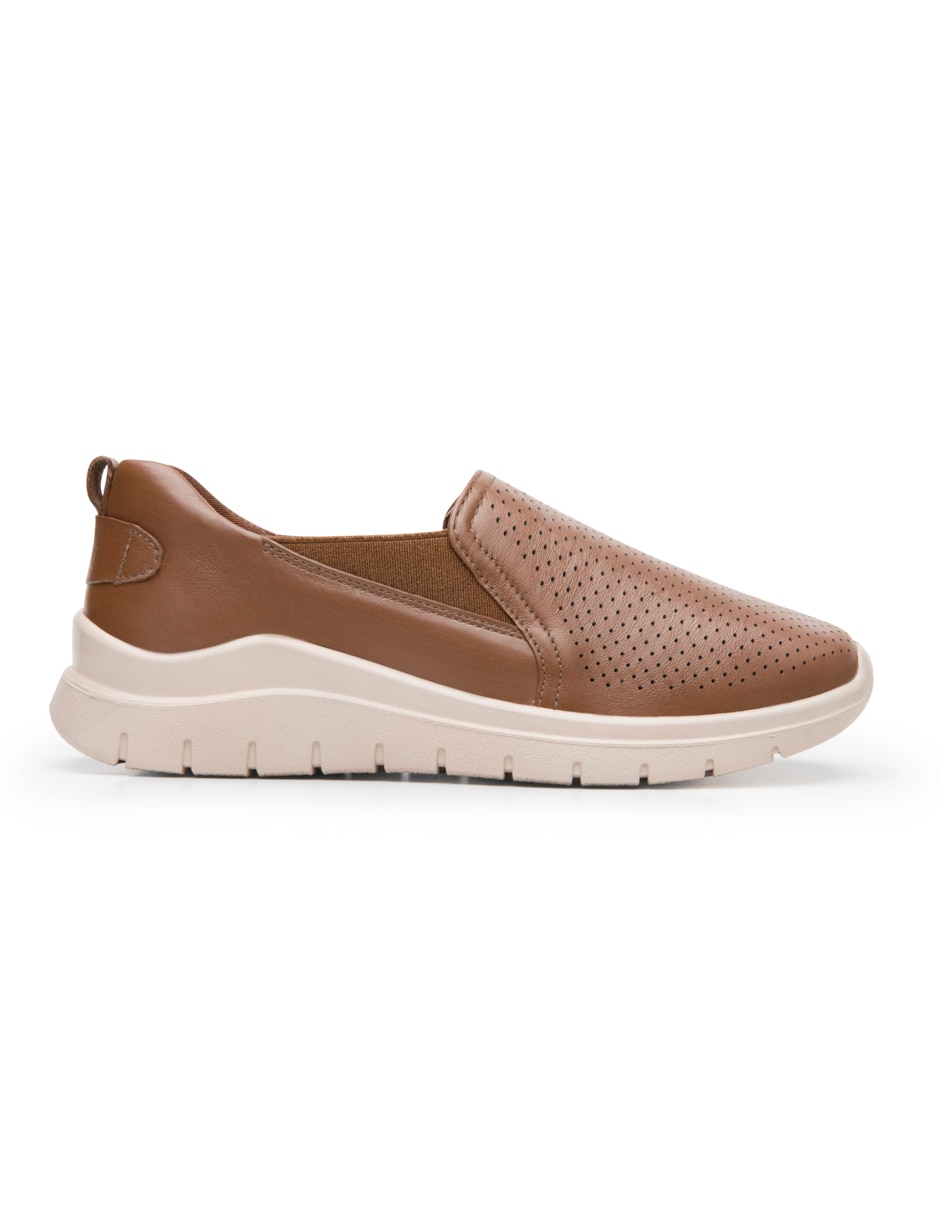 Mocasín casual "de" piel "para mujer" 5