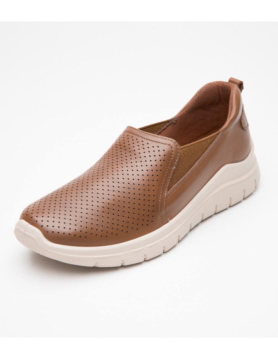 Mocasín casual "de" piel "para mujer" 8