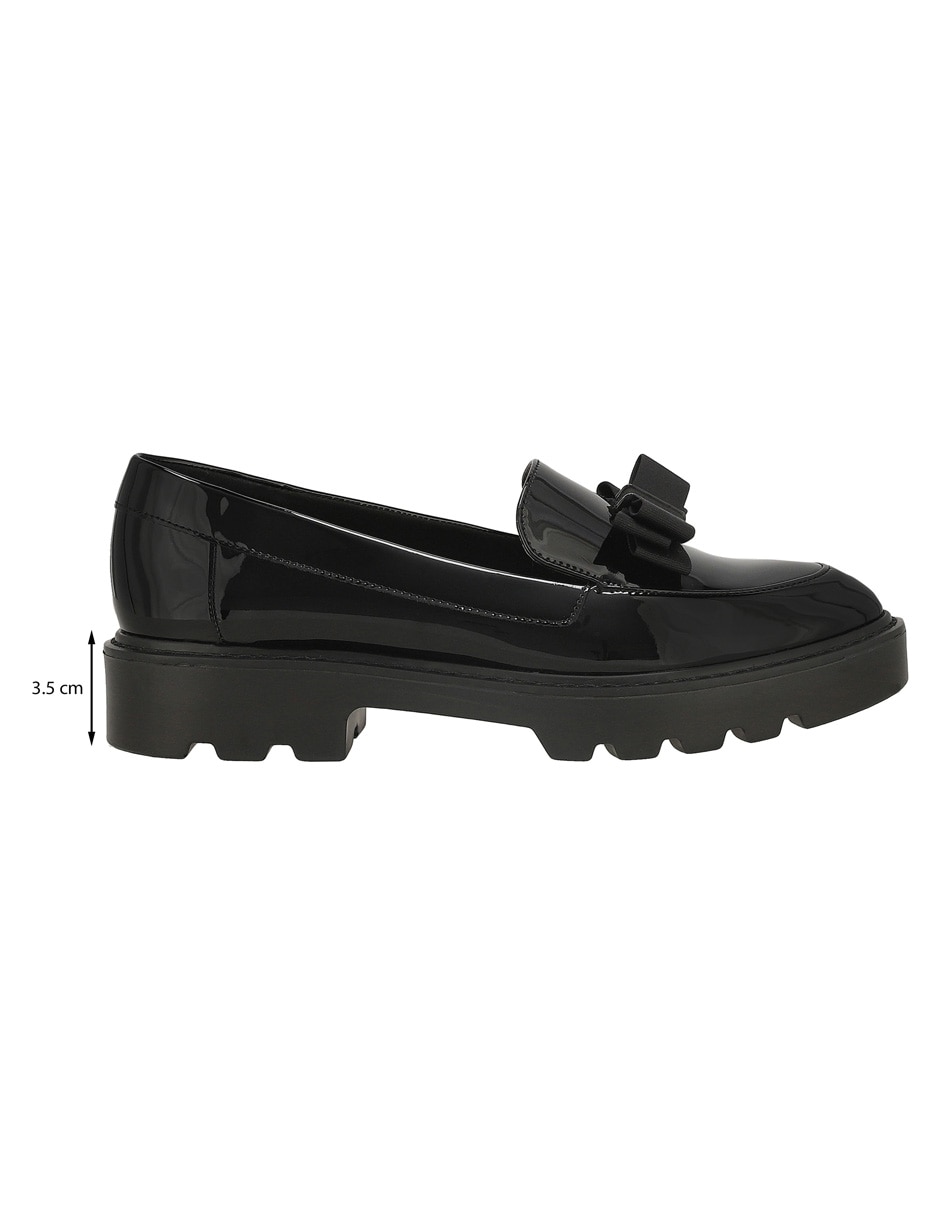 Mocasín sin familia / colección "de" charol "para mujer" 9