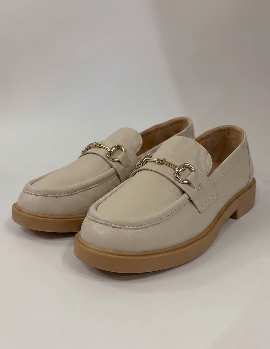 Mocasín brantabetsy de piel para mujer