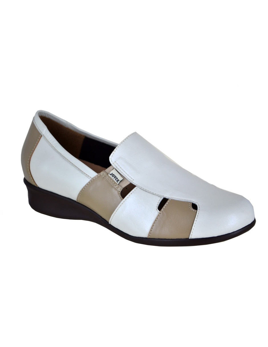Mocasín joyce de piel para mujer