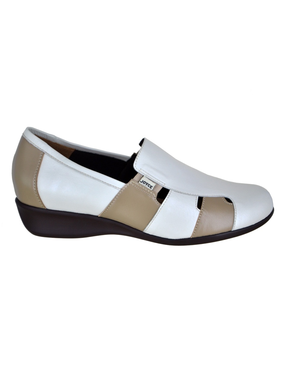 Mocasín joyce de piel para mujer