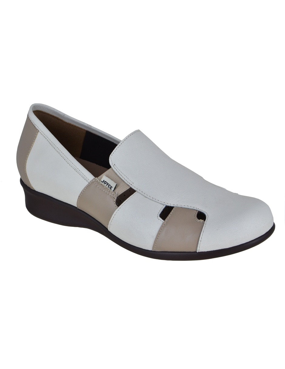 Mocasín de piel para mujer