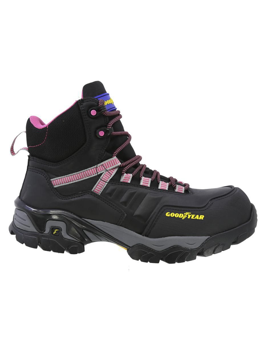 Bota arriba del tobillo Goodyear GY Safetrek de piel para mujer