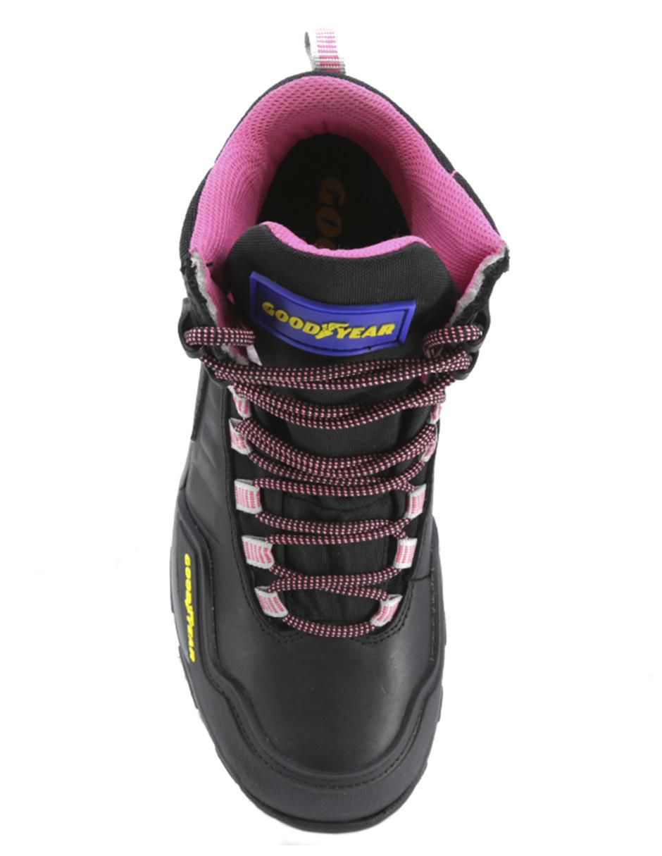 Bota arriba del tobillo Goodyear GY Safetrek de piel para mujer