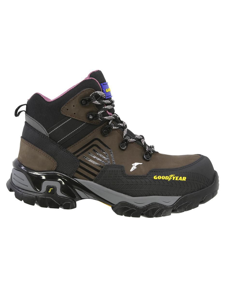Bota arriba del tobillo Goodyear GY Safetrek 103 de piel para mujer