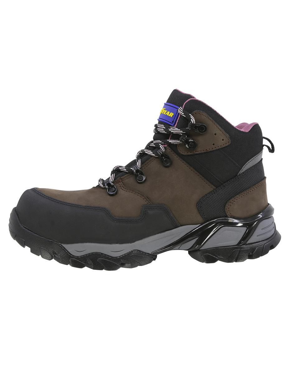 Bota arriba del tobillo Goodyear GY Safetrek 103 de piel para mujer