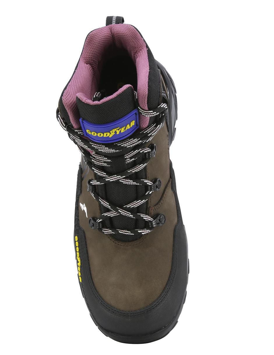 Bota arriba del tobillo Goodyear GY Safetrek 103 de piel para mujer