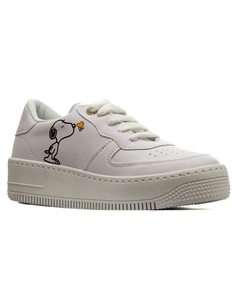 Tenis Zméxico Snoopy para mujer