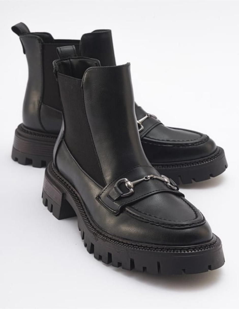 Bota arriba del tobillo de piel para mujer 3