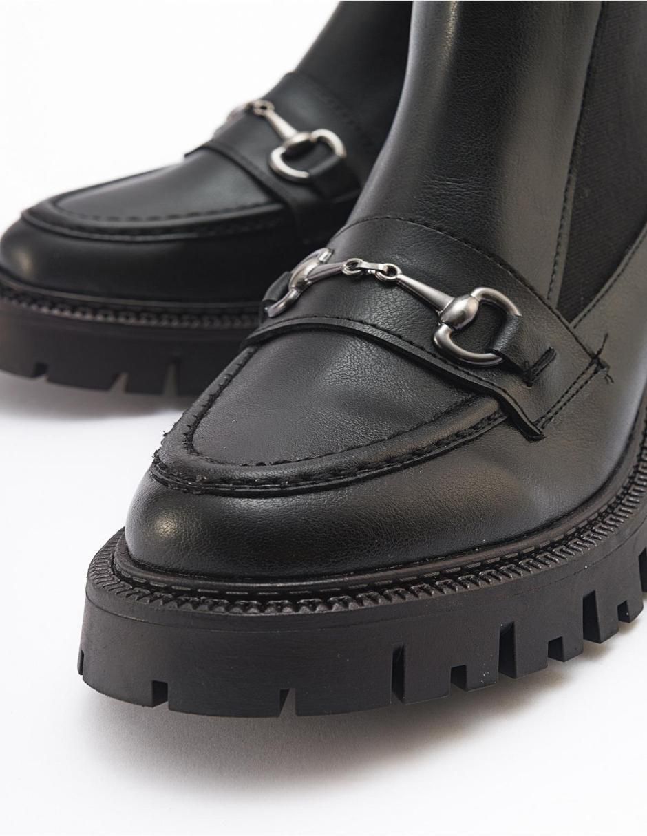 Bota arriba del tobillo de piel para mujer 2