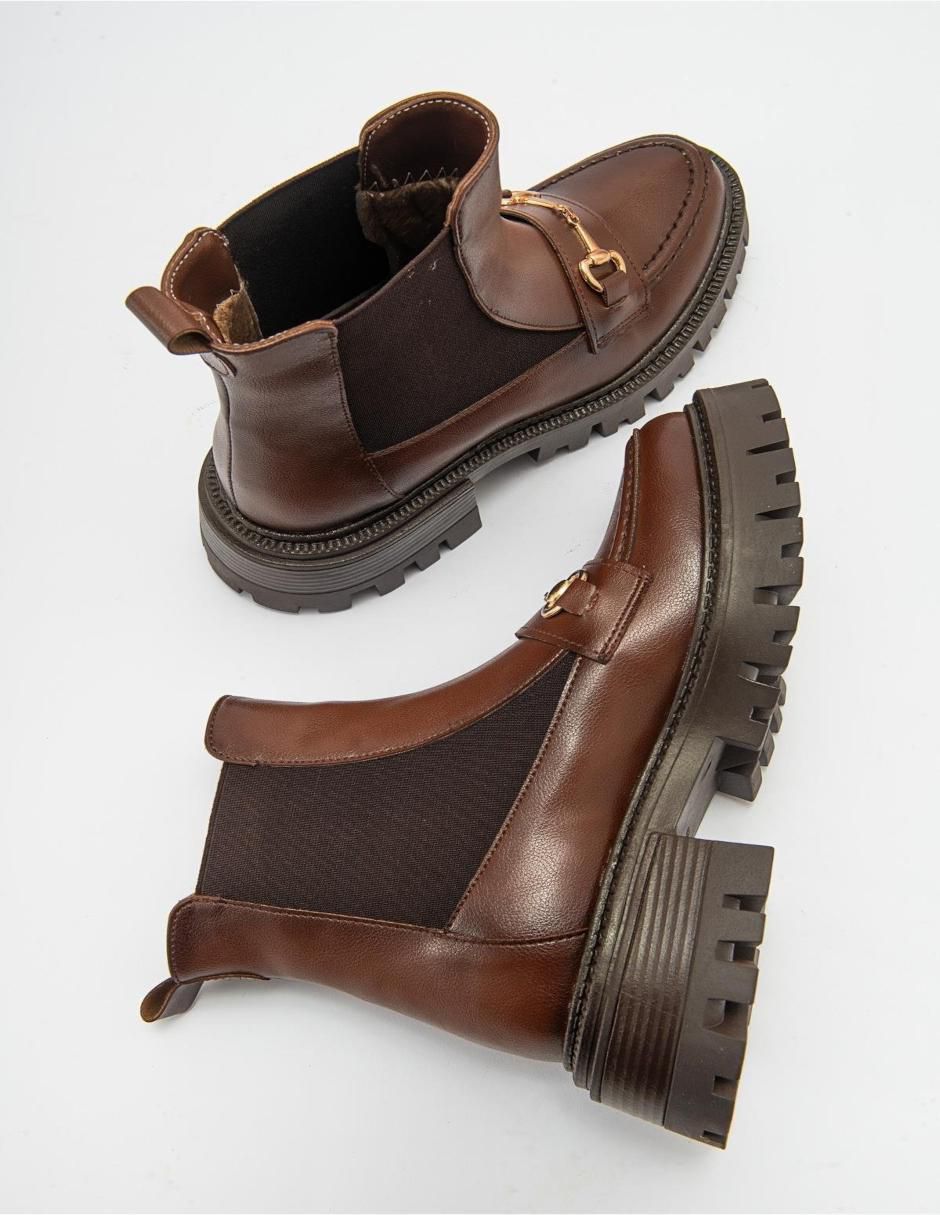 Bota arriba del tobillo Vesper de piel para mujer 2