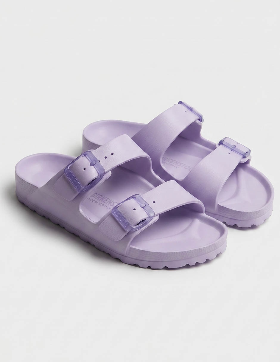Sandalia plana birkenstock arizona sb eva purple fog para mujer