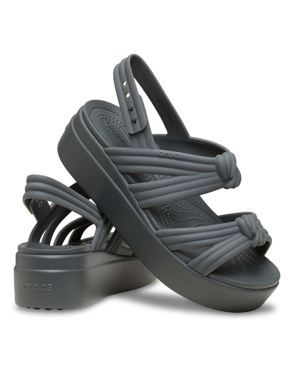Sandalias crocs brooklyn knot low wedge para mujer