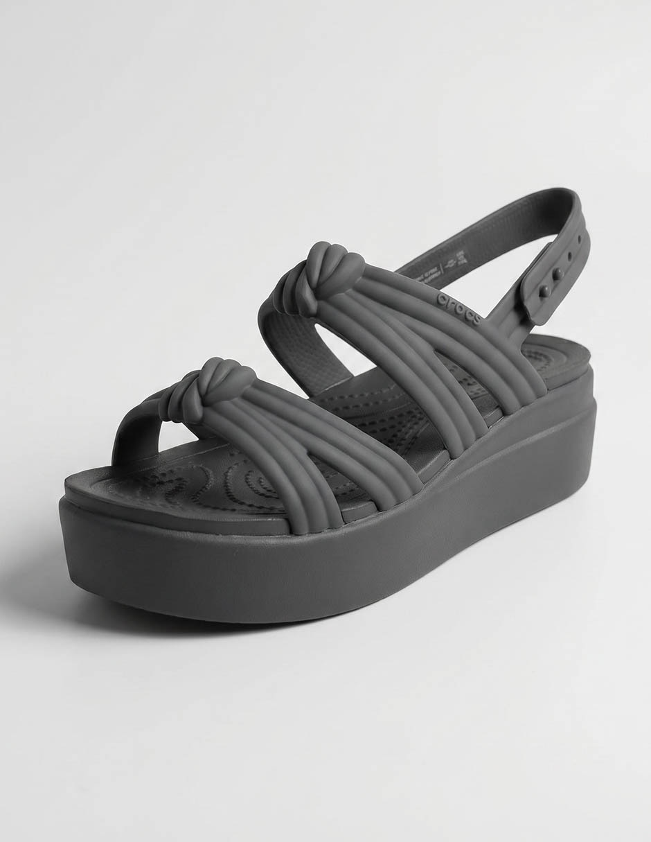 Sandalias crocs brooklyn knot low wedge para mujer