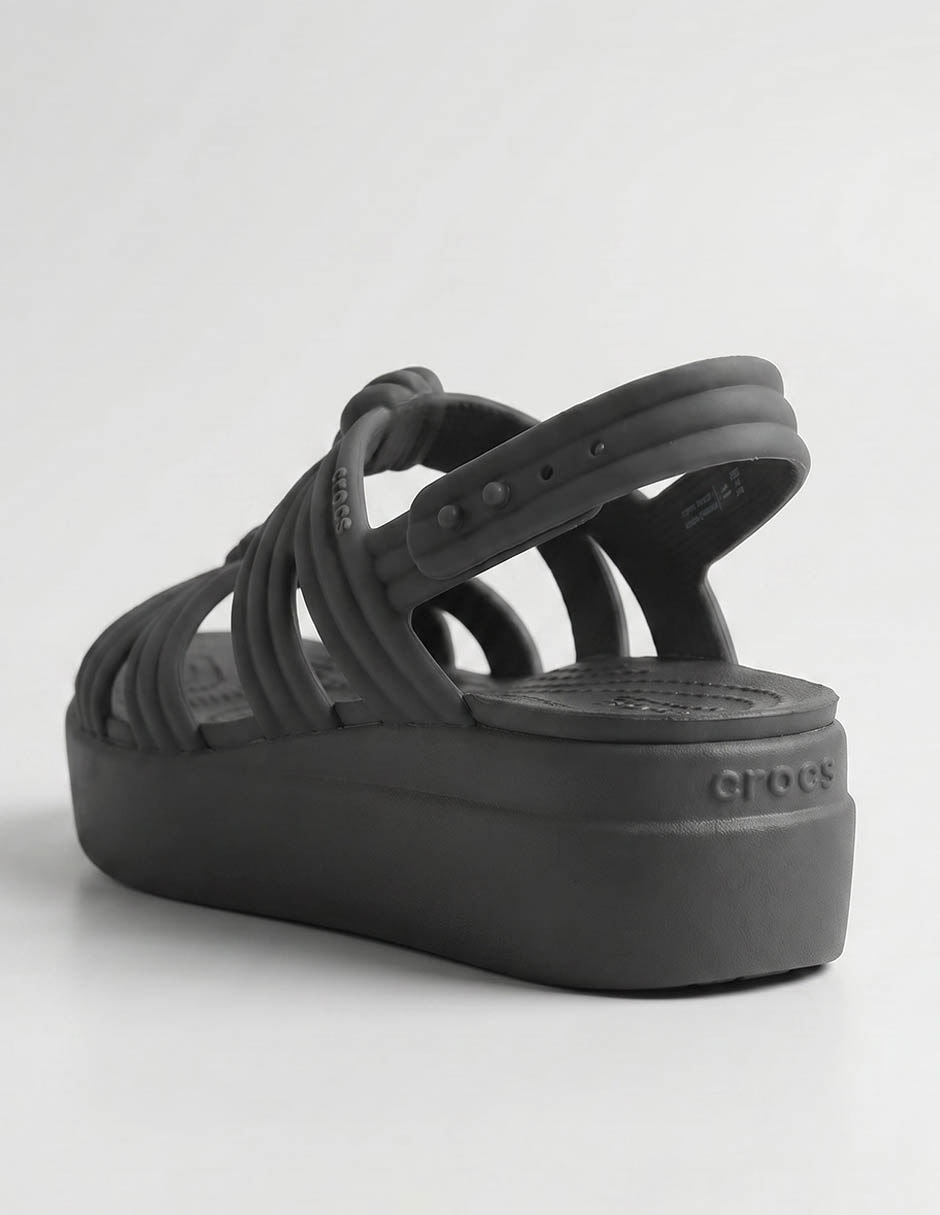 Sandalias crocs brooklyn knot low wedge para mujer