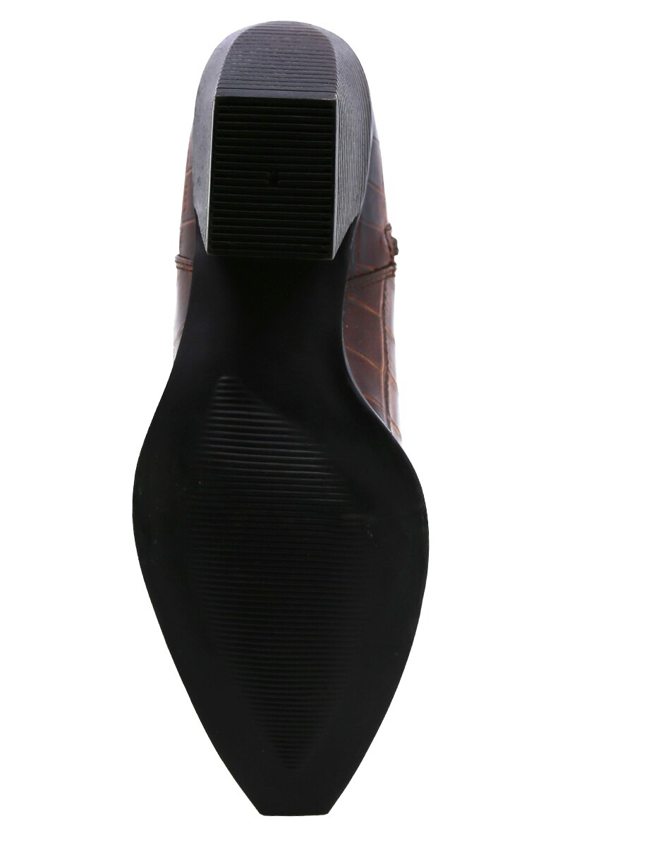 Bota arriba del tobillo de piel para mujer 2
