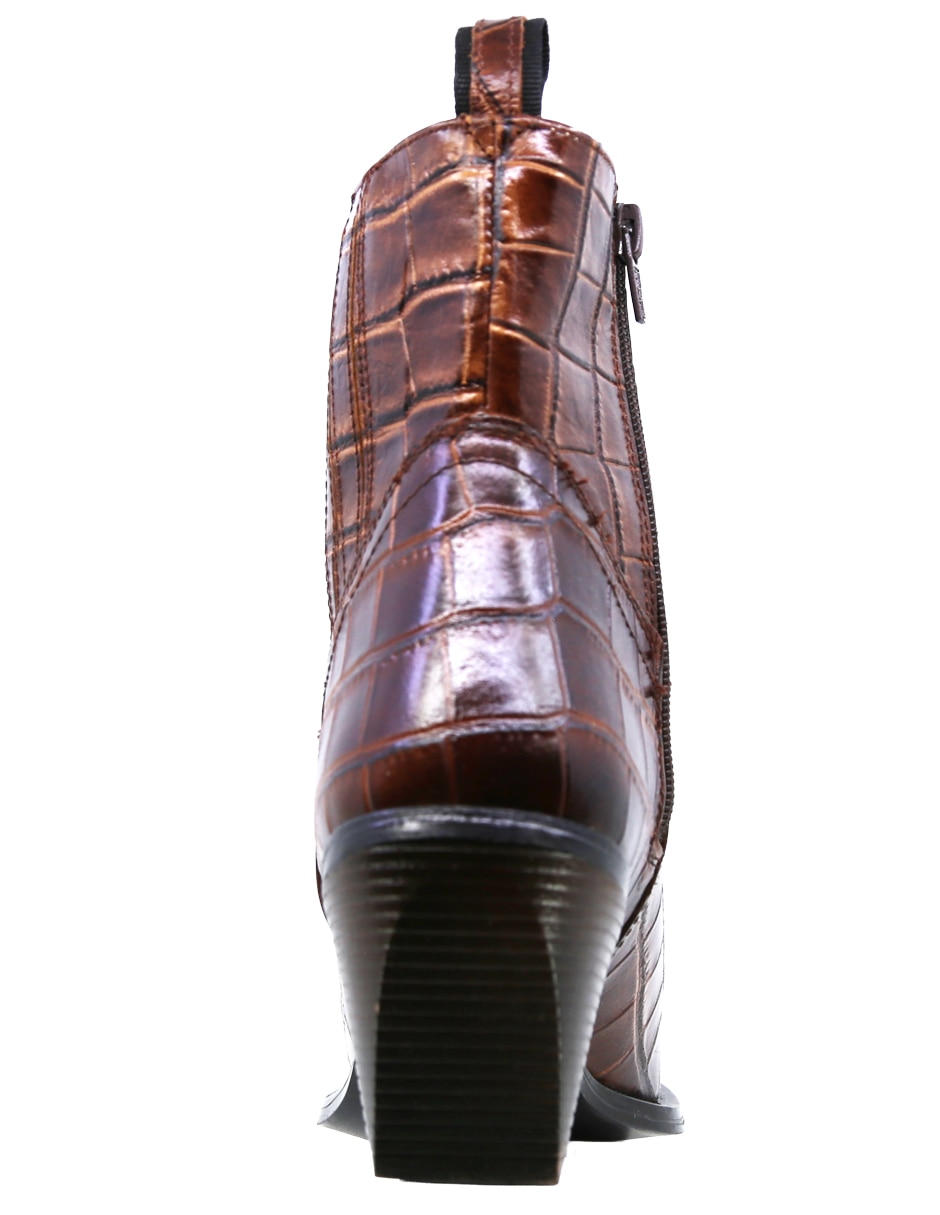 Bota arriba del tobillo de piel para mujer