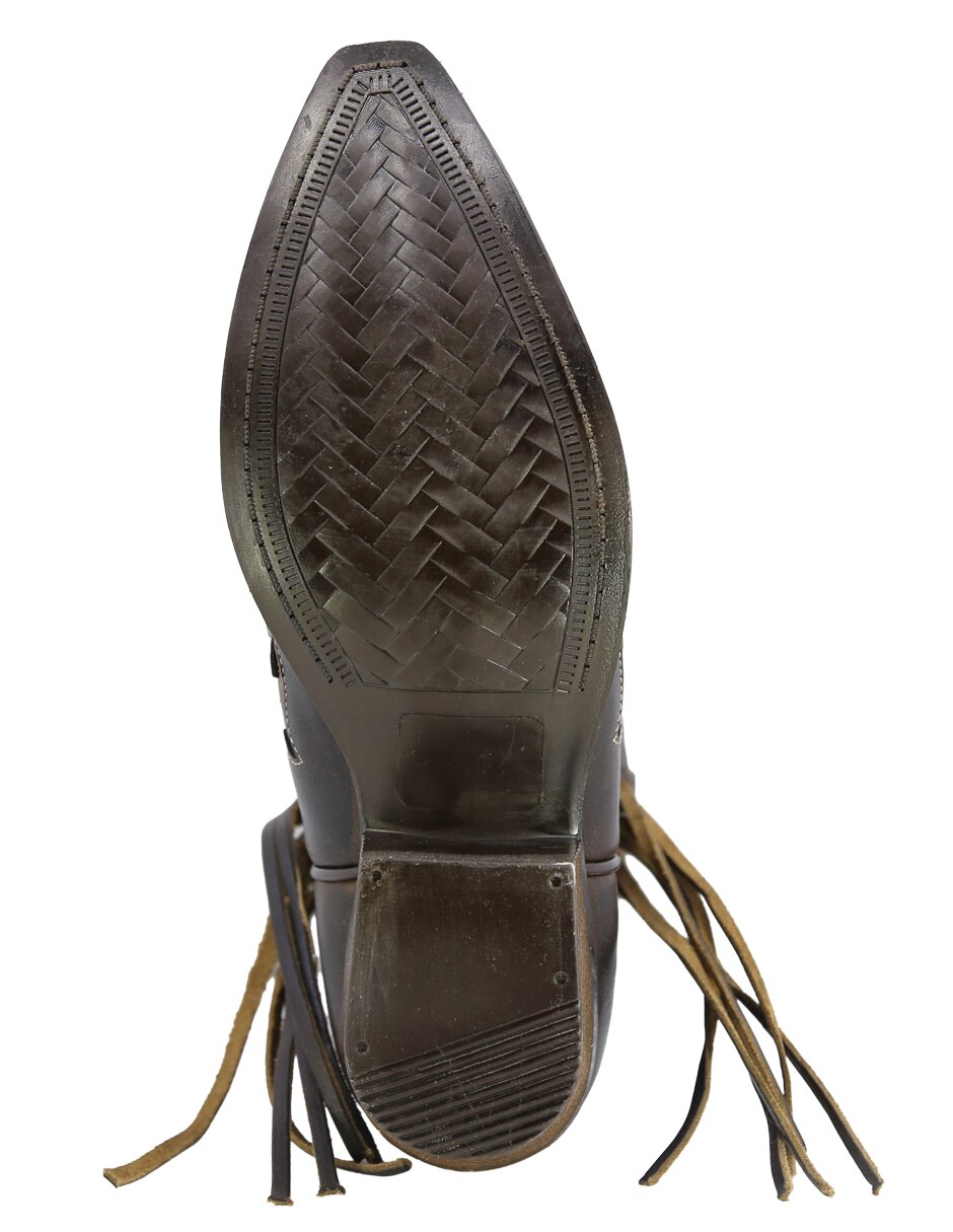 Bota arriba del tobillo de piel para mujer 5