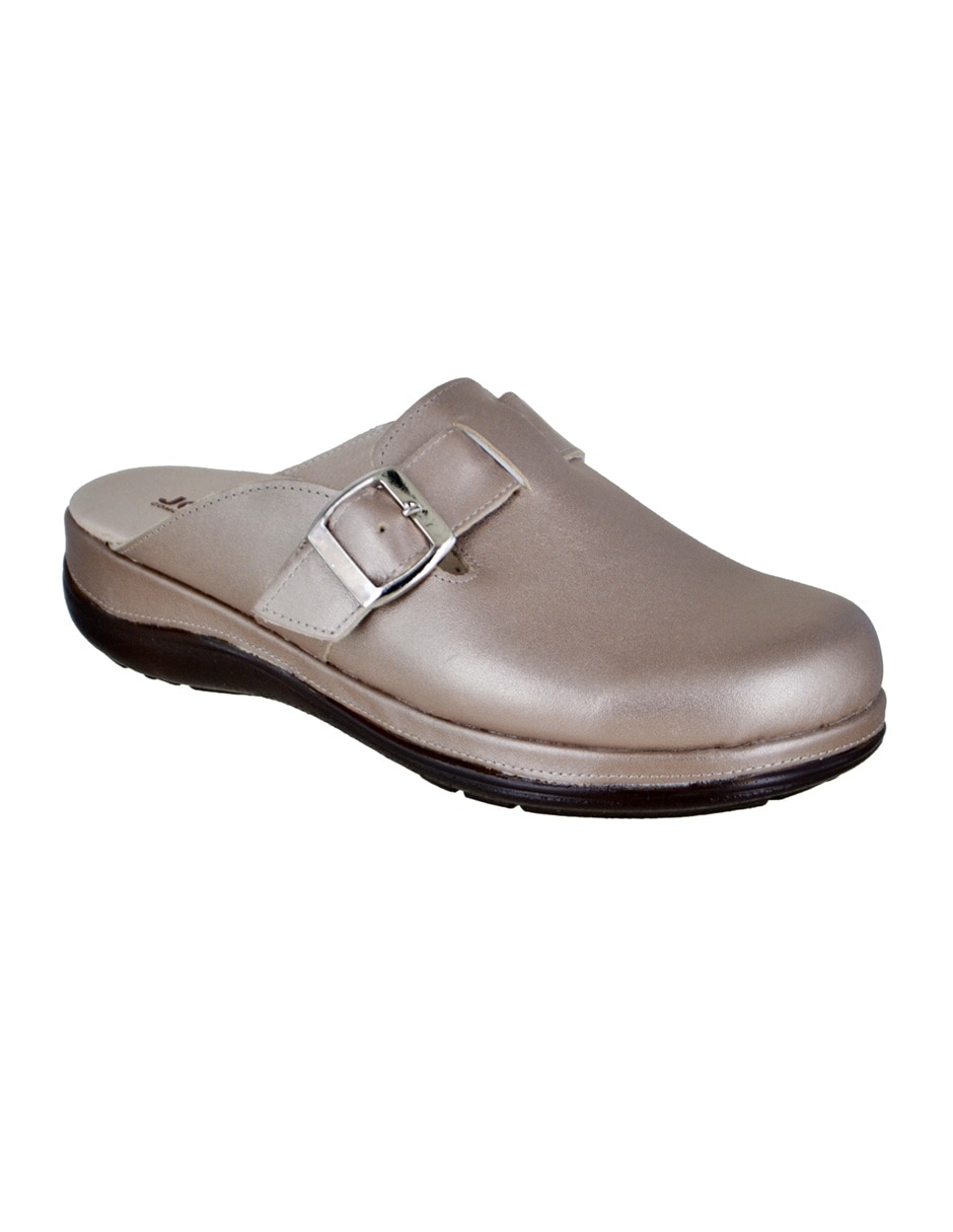 Zueco de piel para mujer 2