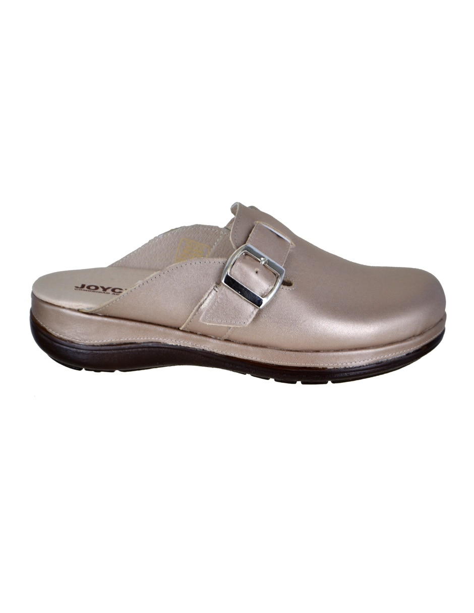 Zueco de piel para mujer 3