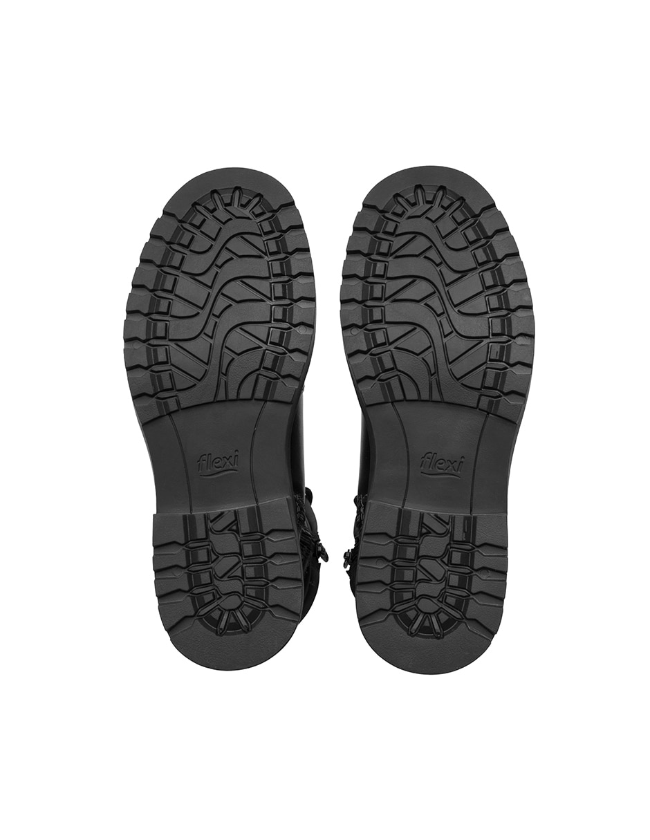 Botín arriba del tobillo flexi casual de piel para mujer