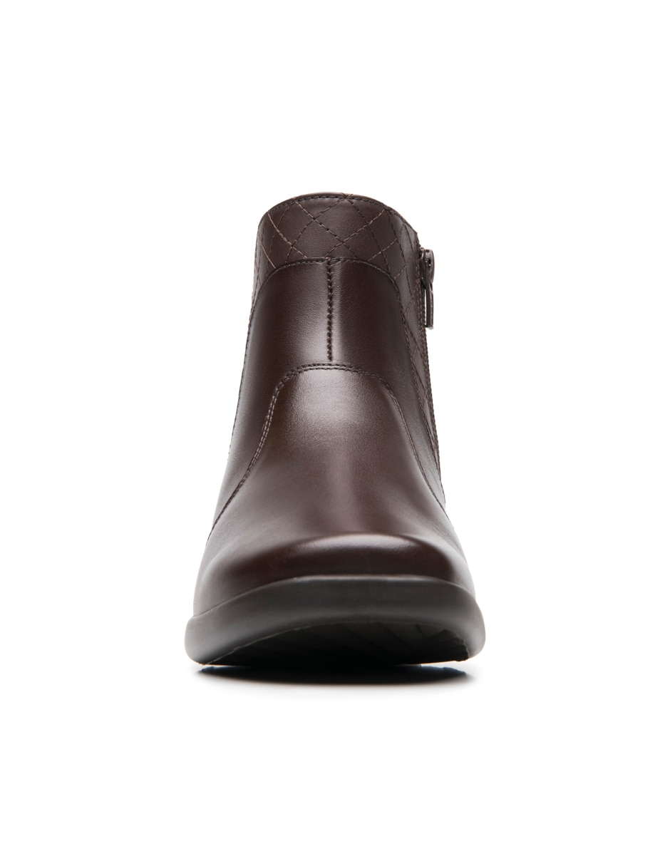 Botín arriba del tobillo flexi casual de piel para mujer