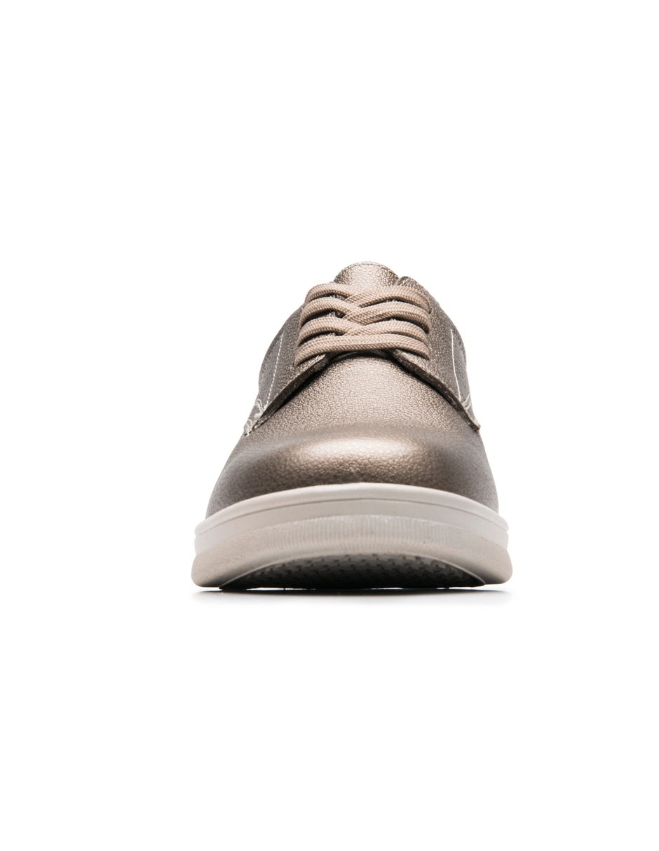 Zapato flexi casual de piel para mujer
