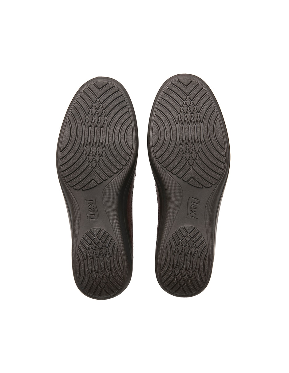 Zapato flexi casual de piel para mujer