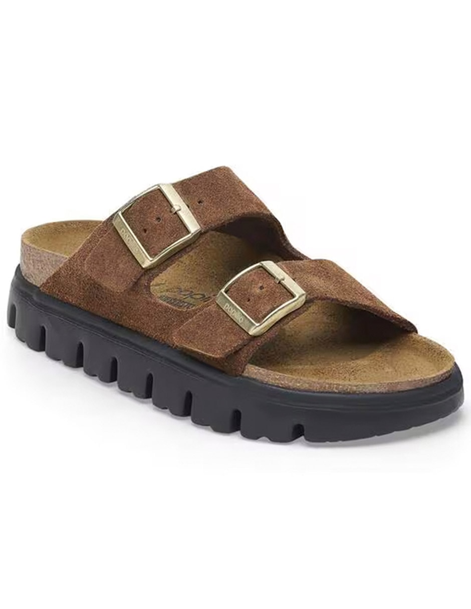 Sandalia Arizona Chunky Leve Dark Tea/Black Para Mujer