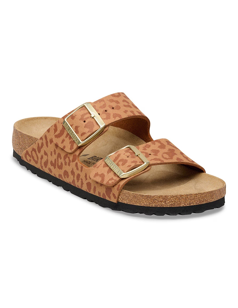 Sandalia arizona syn leo pecan animal print para mujer Sandalia arizona syn leo pecan animal print para mujer