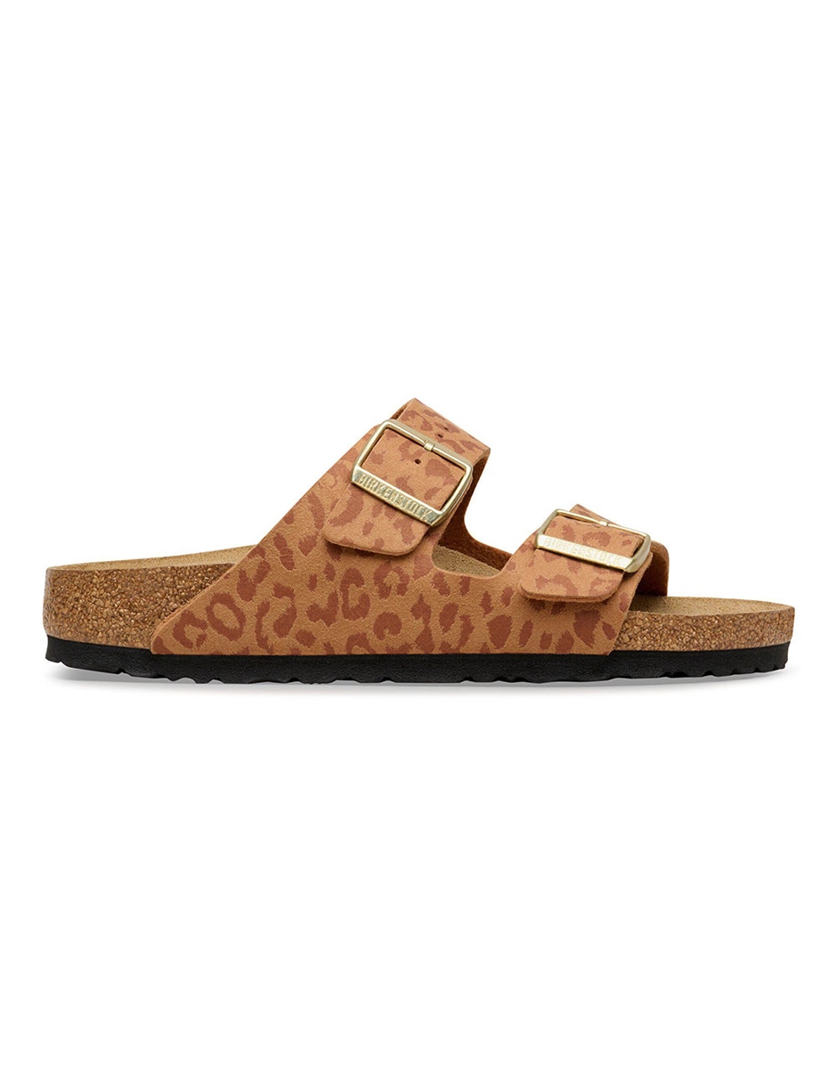 Sandalia arizona syn leo pecan animal print para mujer 2